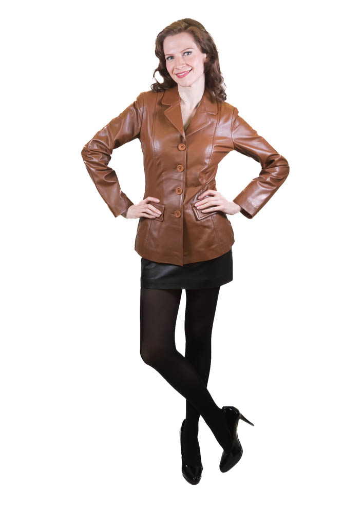 TK12F Lammnappa Lederjacke Cognac5