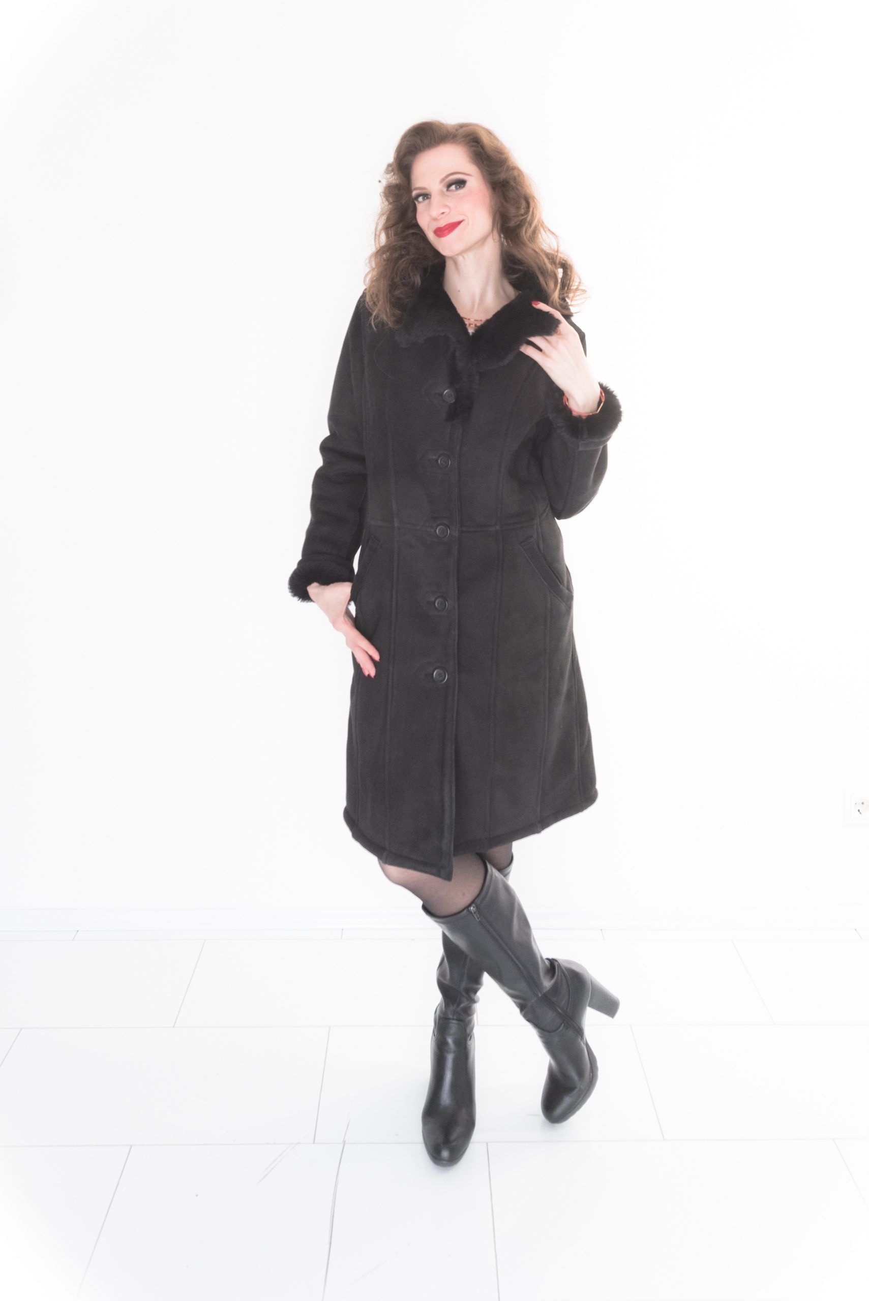 Damen Lammfellmantel 17 Damen Lammfellmantel