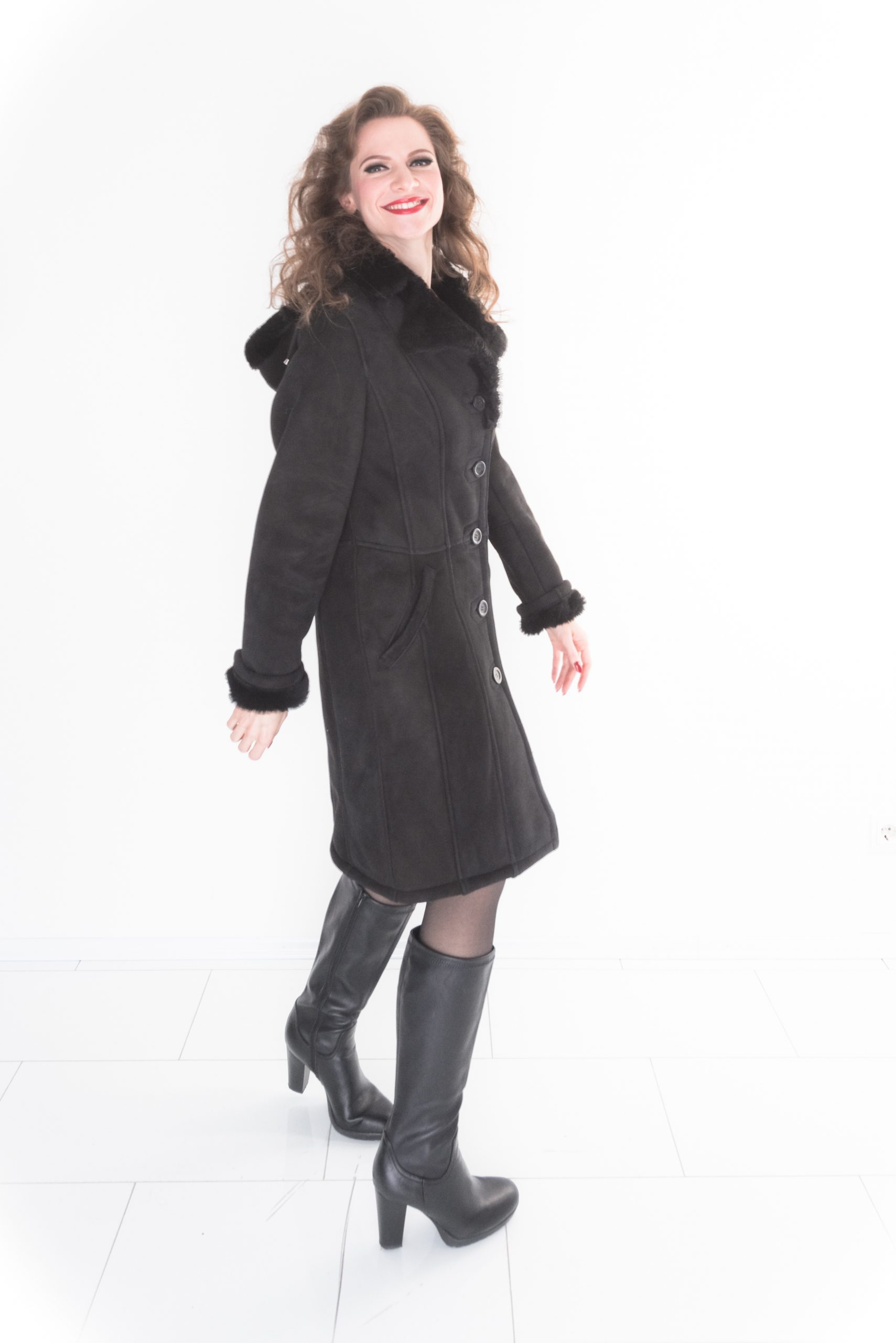 Damen Lammfellmantel 31 Damen Lammfellmantel