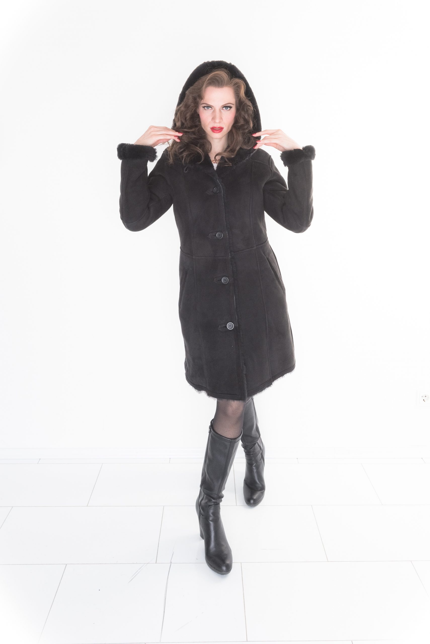 Damen Lammfellmantel 17 Damen Lammfellmantel