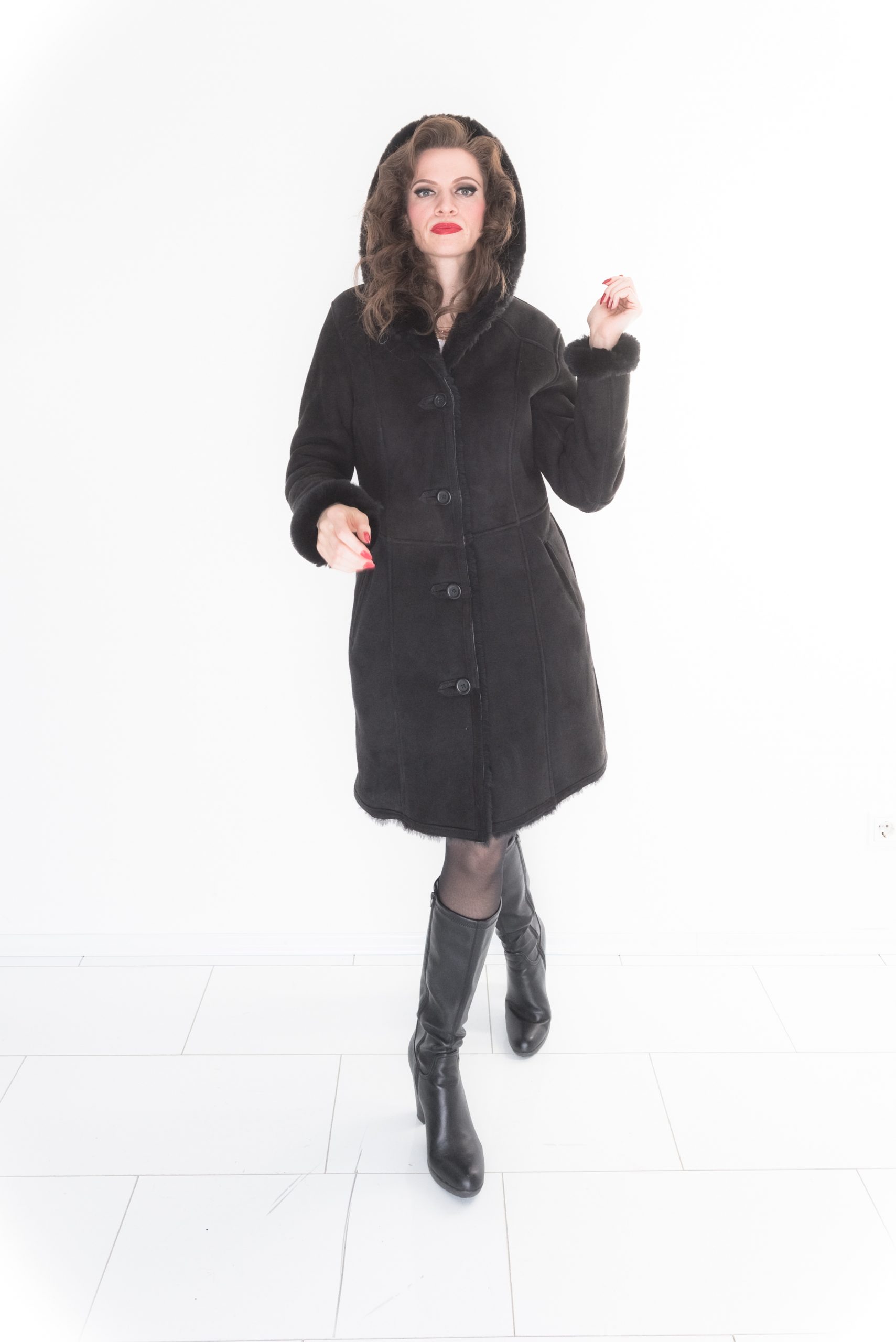 Damen Lammfellmantel 21 Damen Lammfellmantel