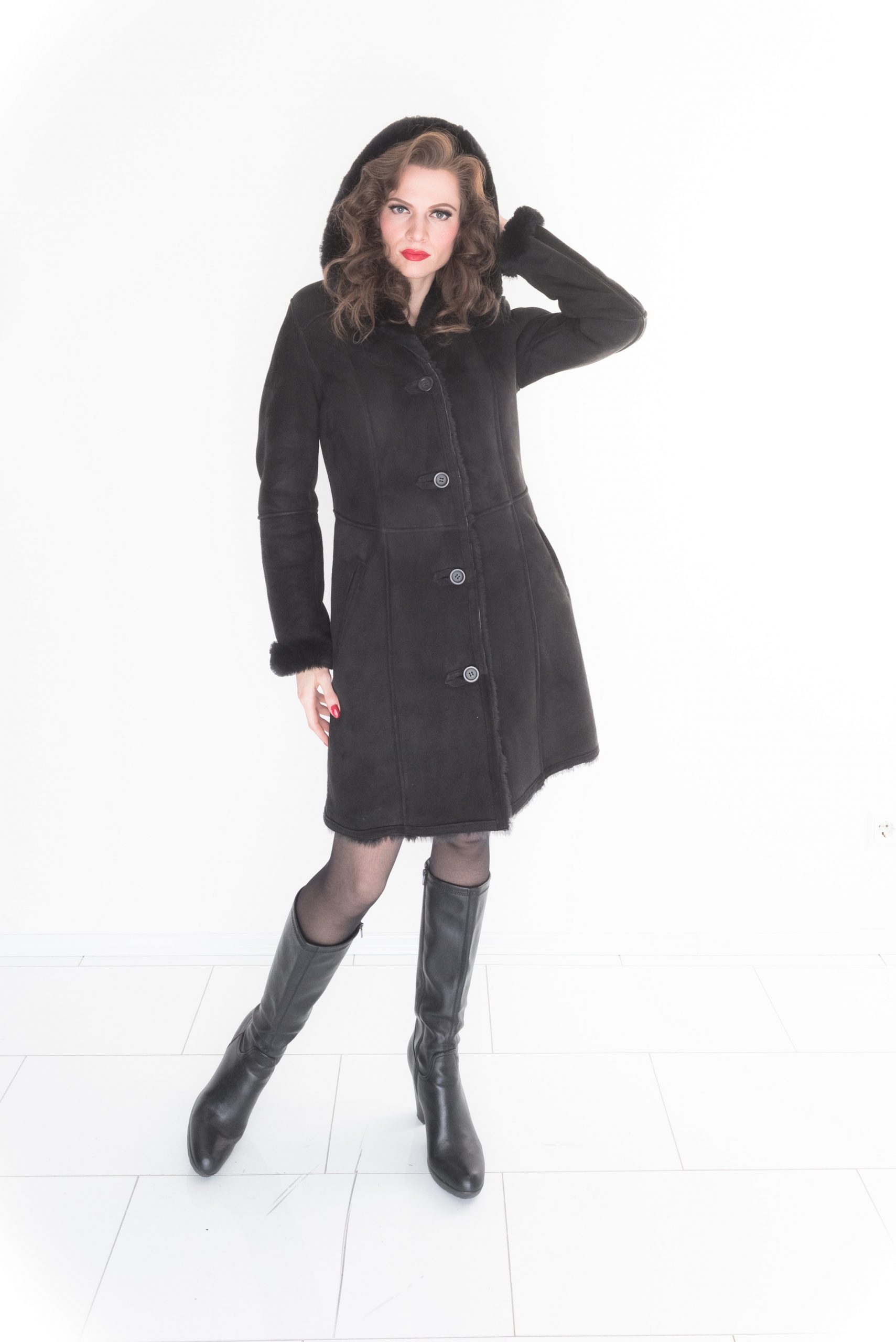 Damen Lammfellmantel 22 Damen Lammfellmantel