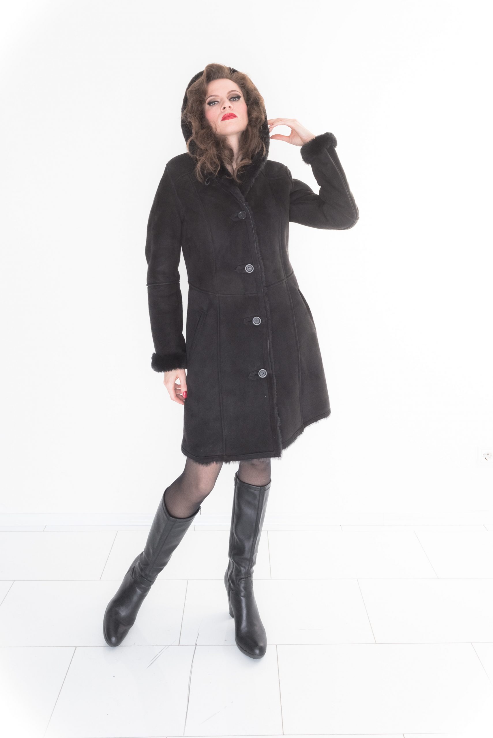 Damen Lammfellmantel 23 Damen Lammfellmantel