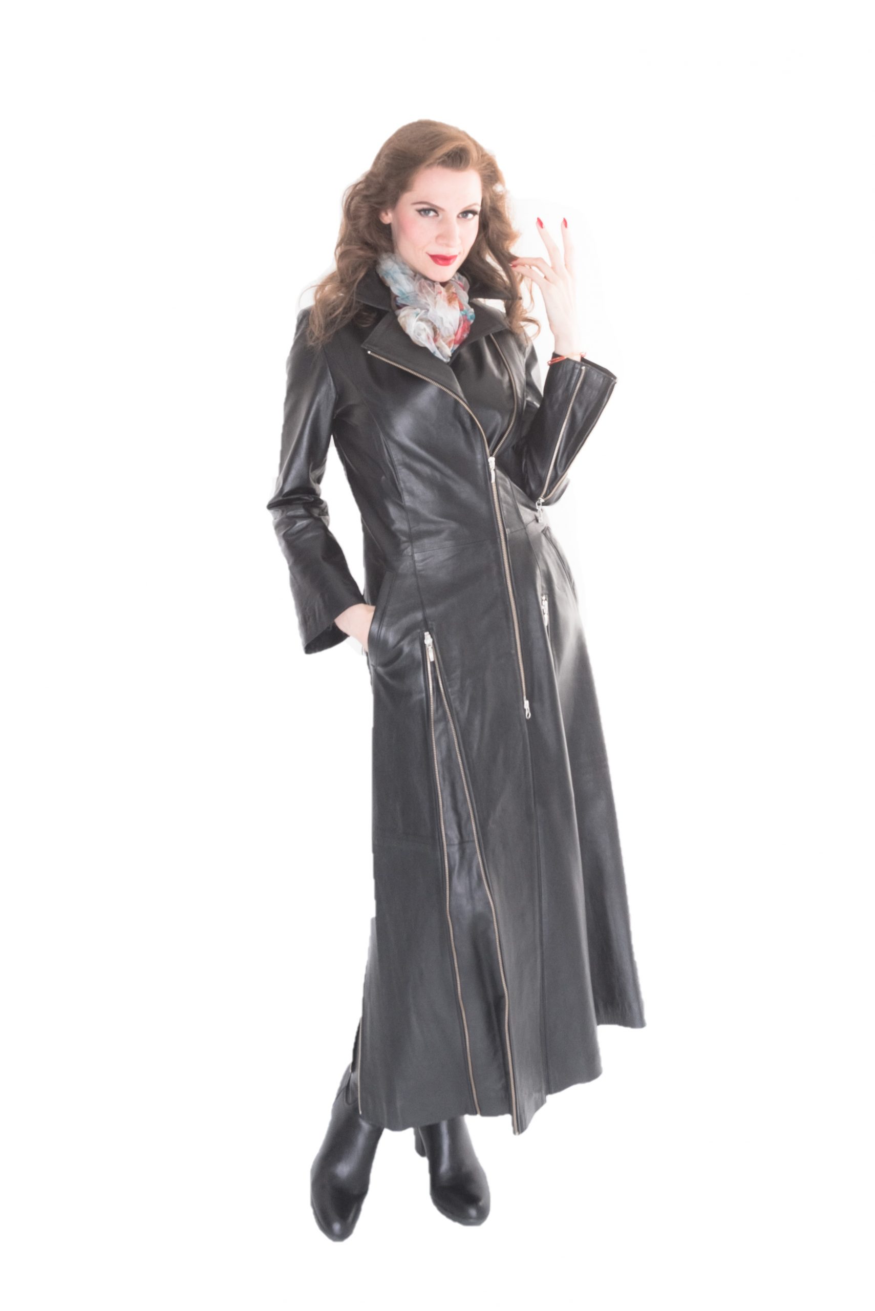 Lederbekleidung Damen Ledermantel(lang) 12 Lederbekleidung Damen Ledermantel(lang)