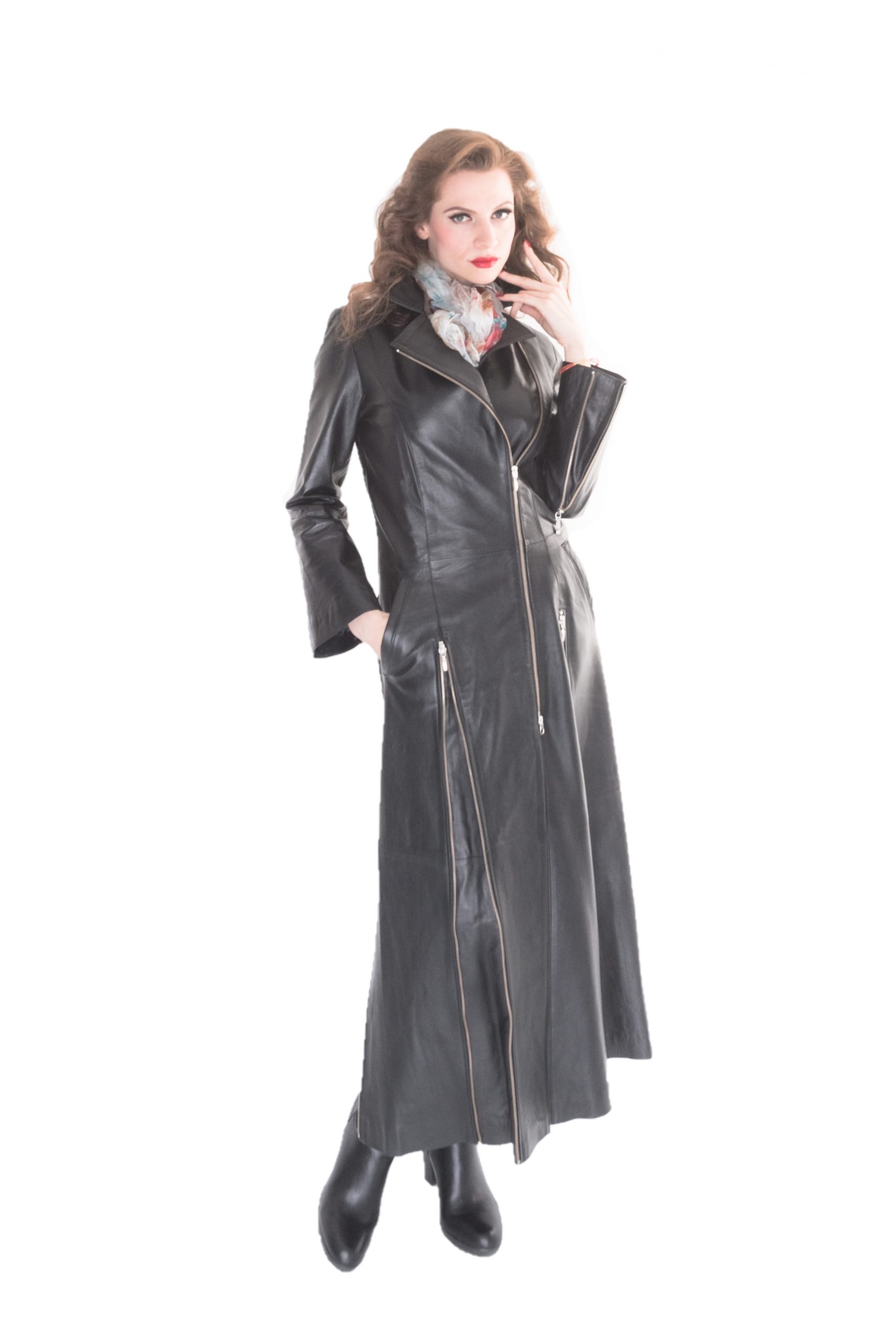 Lederbekleidung Damen Ledermantel(lang) 10 Lederbekleidung Damen Ledermantel(lang)