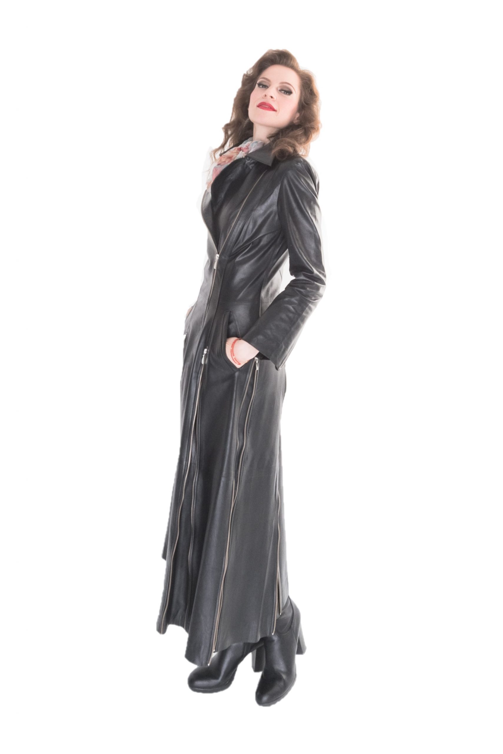 Lederbekleidung Damen Ledermantel(lang) 7 Lederbekleidung Damen Ledermantel(lang)