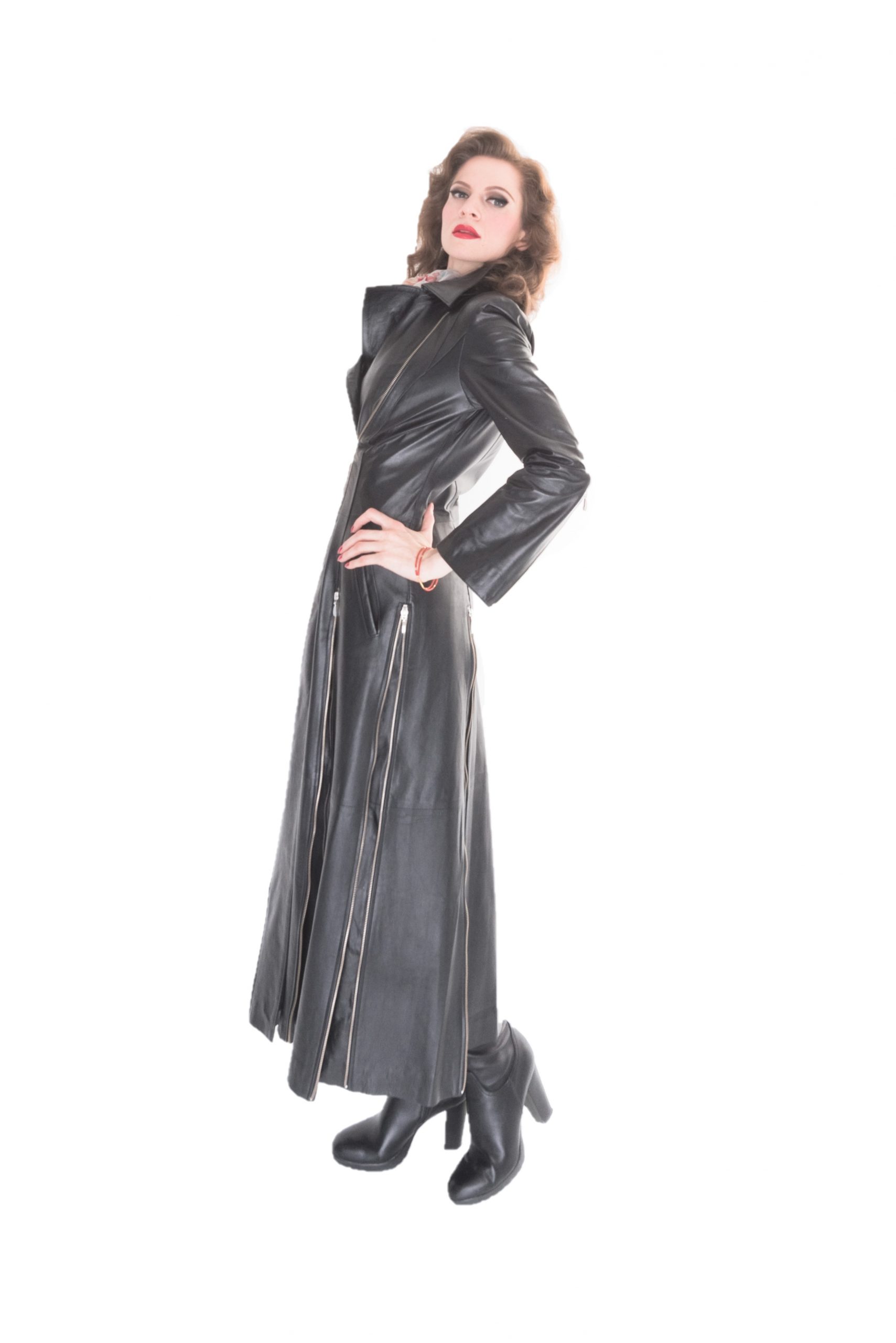 Lederbekleidung Damen Ledermantel(lang) 1 Lederbekleidung Damen Ledermantel(lang)