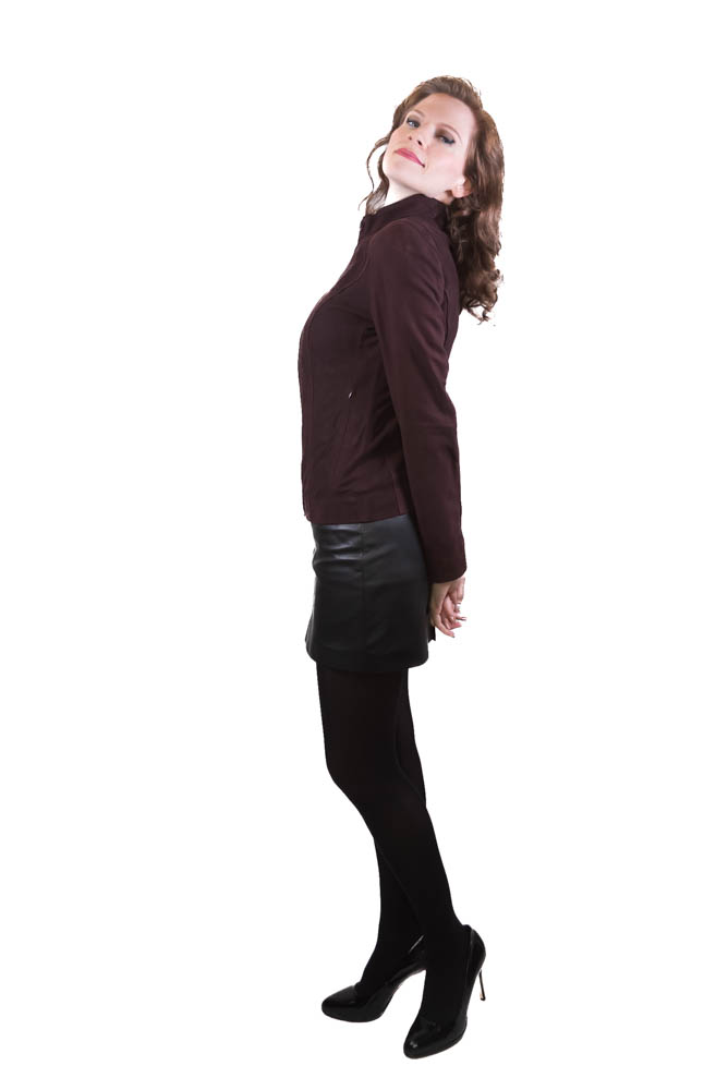 TMH1F Veloursleder Lederjacke (36)